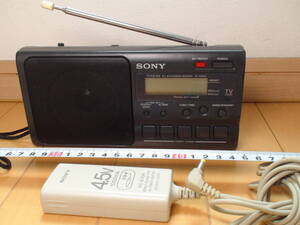 ★使用感なく美品★SONY★ICF-M350★ACアダプター付き★AM/FMラジオ★SERIAL NO. 1215334★