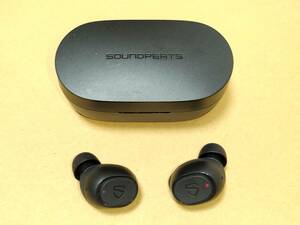 【USED】 NH2307 SOUNDPEATS TRUEFREE2 Bluetooth 完全 ワイヤレス イヤホン ブラック