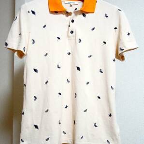 CARVEN ポロシャツ M (LEAF EMBROIDERE PIQUE POLO SHIRT)の画像1