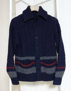 FIDELITYfiteliti wool cardigan squid li button L