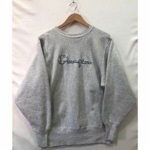 【Champion 】リバースウィーブ チャンピオン スウェットシャツ REVERSE WEAVE GRY L 染み有 刺繍タグ前期 ts202308