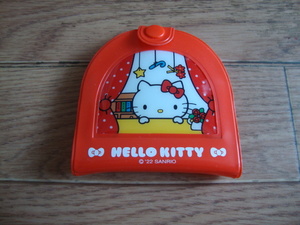 * unused Hello Kitty vinyl case attaching mirror & comb set Sanrio *