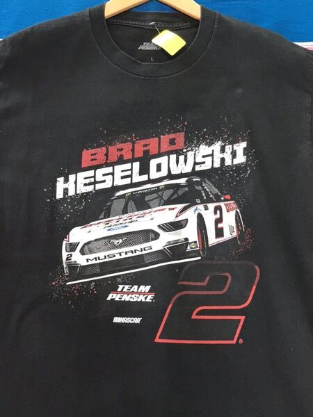 Brad Keselowski Tシャツ ナスカー レーシング マスタング USA フォード アメリカ ビンテージ 世田谷ベース 古着 アメカジ