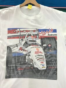 Mario Andretti Tシャツ　マリオアンドレッティ　レーシングドライバー　F1 インディカー　ナスカー　ビンテージ　世田谷ベース　古着