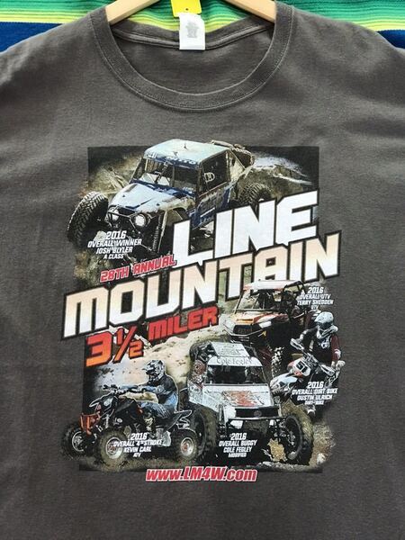 Line Mountain 2016 Tシャツ オフロード　ATV ラリー　USA アメリカ　ビンテージ　世田谷ベース　レーシング　古着　アメカジ