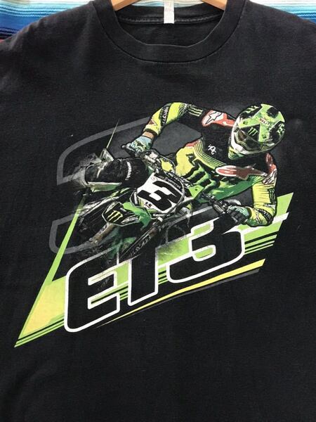 Eli Tomac 3 Tシャツ モンスター スーパークロス モトクロス USA アメリカ ビンテージ 世田谷ベース 古着 企業 カンパニー