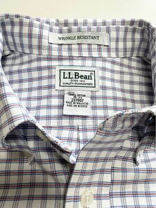 LL Bean タッターソール　ボタンダウンシャツ 16-33 美品　エルエルビーン