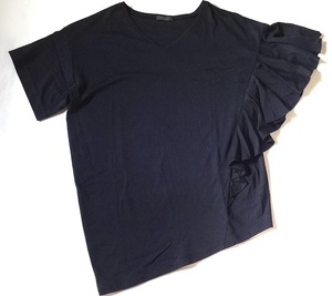 (USED) K.T KIYOKO TAKASE Tシャツ フリル ブラック サイズ９