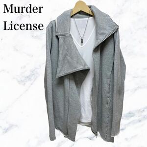 MURDER LICENSE アシンメトリージャケット　グレー