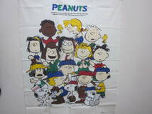 ■【レトロ】■【PEANUTS】■【スヌーピー】■【生地 ハギレ】■【パネル柄】■【キャラクター大集合】■【未使用】■【送料２３０円】■_画像1