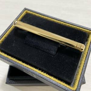  Dunhill domestic regular goods necktie pin Gold lishumon