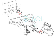 ベンツ W201 W124 W126 ブローバイホース 3点セット 190E E300 300SE 300SEL 1030940082 1030940482 1030941382 出荷締切18時_画像2