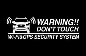[内貼りタイプ] フォレスター SK用 Wi-Fi & GPS セキュリティーステッカー3枚セット セキュリティ ステッカー シール デカール