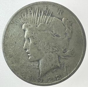 1922 年アメリカピースドル銀貨