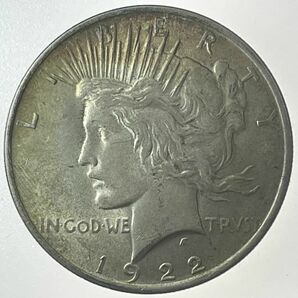 1922 年アメリカピースドル1$銀貨、旧硬貨