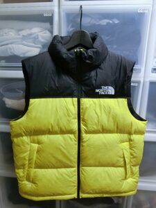 THE NORTH FACE 1996 RETRO NUPTSE VEST レトロ ヌプシ ベスト L ブラックxイエロー #NF-0A3JQQ ザノースフェイス