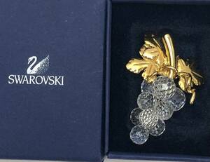 SWAROVSKI 葡萄モチーフ　ブドウ　ブローチ　18669914