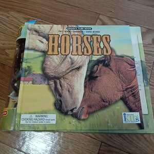 【未開封品】洋書絵本 HORSES☆GROOVY TUBE BOOK /FACTO BOOK/ANIMALS/GAMEBOARD/定価￥3570(税込)☆20230817-A4Y-ay13