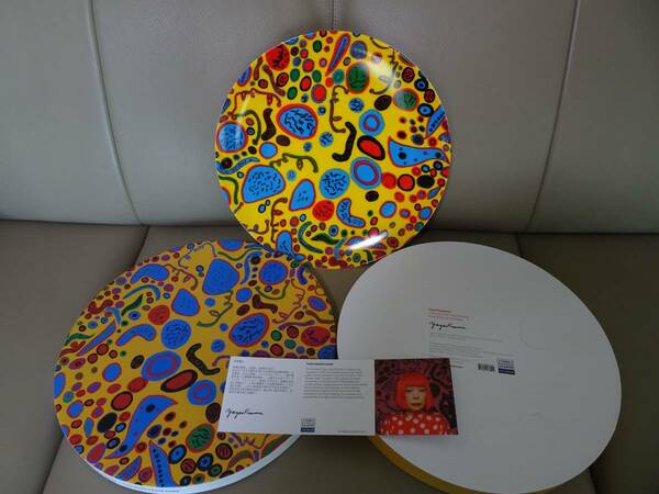 ■新品・未使用■ 草間弥生 kusama yayoi love was infinitely shining セラミック プレート お皿 皿 bone china plate