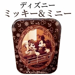 未使用に近い　Disney　ディズニー　ミッキー　ミニー　空缶　インテリア　ヴィンテージ　昔　オブジェ　置物　装飾　小物入れ　美品