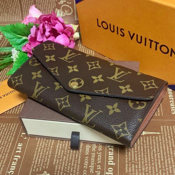 ★美品★LOUIS VUITTON ルイヴィトン　ポルトフォイユサラ　モノグラム　長財布