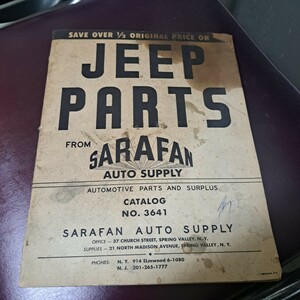  Jeep Ford Willis military original after market goods? parts catalog FC CJ M38 army for 4WD JEEP WILLYS