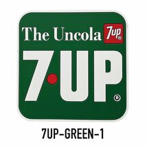 7UP（GREEN-1）ラバーコースター アメ雑 アメリカン雑貨 アメリカ雑貨_画像1