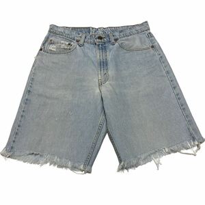 90s USA производства Levi*s Levi's 550 Denim шорты джинсы cut off 550-4834 W33