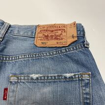 フィリピン製 Levi’s リーバイス501 デニムハーフパンツ ジーンズ SP501-00 W29 L15 _画像6