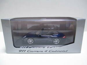 1/43 ポルシェ 911 カレラ4 カブリオレ　PORSCHE 911 Carrera 4 Cabriolet　ディーラー特注 ミニカー　ネイビー