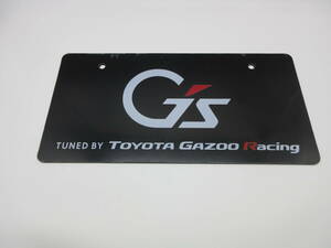 トヨタ G`s TOYOTA GAZOO Racing ディーラー 新車 展示用 非売品 ナンバープレート マスコットプレート アクア ハリアー マークX プリウス