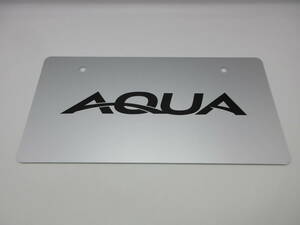 トヨタ 新型アクア AQUA ディーラー 新車 展示用 非売品 ナンバープレート マスコットプレート