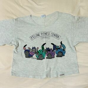 1990’s crazy shirts HAWAII "FELINE FITNESS CENTER HAWAII" 