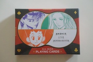 新品 冨樫義博展 -PUZZLE- HUNTER×HUNTER 一箔押しトランプ（箔押しBOX付き）/ヒソカ クロロ キルア クラピカ