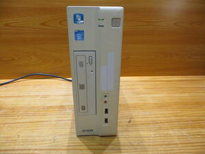 *H0618* Windows7 EPSON Endeavor AY321S /intel inside 4GB/ 2TB DVD Office付き パソコン デスクトップ 動作未確認 品中古#*