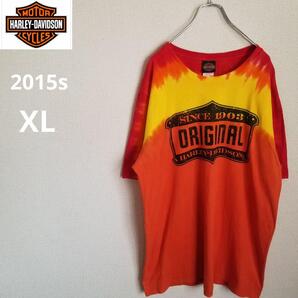2015年製 ハーレーダビッドソン タイダイtシャツ XL ビックサイズ