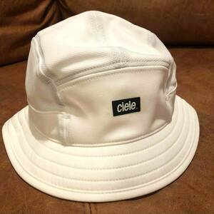 Ciele/ shell Athletics BKTHat -Standard Trooper size :L/XL bucket hat white white running new goods unused 