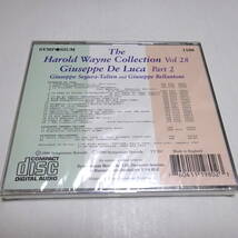 未開封CD/英Symposium「The Harold Wayne Collection 28(歌曲集)」ジュゼッペ・デ・ルカ/Giuseppe de Luca/SYMP1198_画像2