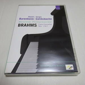 輸入DVD「ブラームス：ピアノ協奏曲第1番、第2番」バレンボイム(P)/チェリビダッケ＆ミュンヘン・フィル