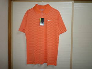 ナイキ GOLF 半袖ポロシャツ 橙 Lサイズ