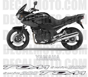 カスタム グラフィック デカール ステッカー 車体用 / ヤマハ TDM900 2009 2010 / BLACK ブラック