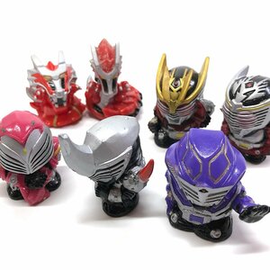 Q 【仮面ライダー ミニフィギュア 指人形 7セット まとめ】龍騎 王蛇 ライア 超新星グランセイザー ミニフィギュア