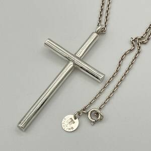 希少品 メンズ ティファニー クロス ビンテージ ロング ネックレス 十字架 ペンダント STERLING シルバー 925 Vintage Cross Necklace 