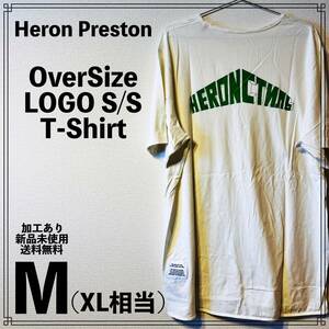 【新品未使用】HERON PRESTON Over Size LOGO S/S T-SHirt Mサイズ (XL相当) ヘロン プレストン Tシャツ