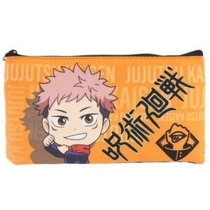 ◆送料無料◆ JUJUTSU KAISEN Yuji Itadori small bag 呪術廻戦 虎杖悠仁 フラットポーチ ペンケース 筆箱 ポーチ 小物入れ 虎杖 figure