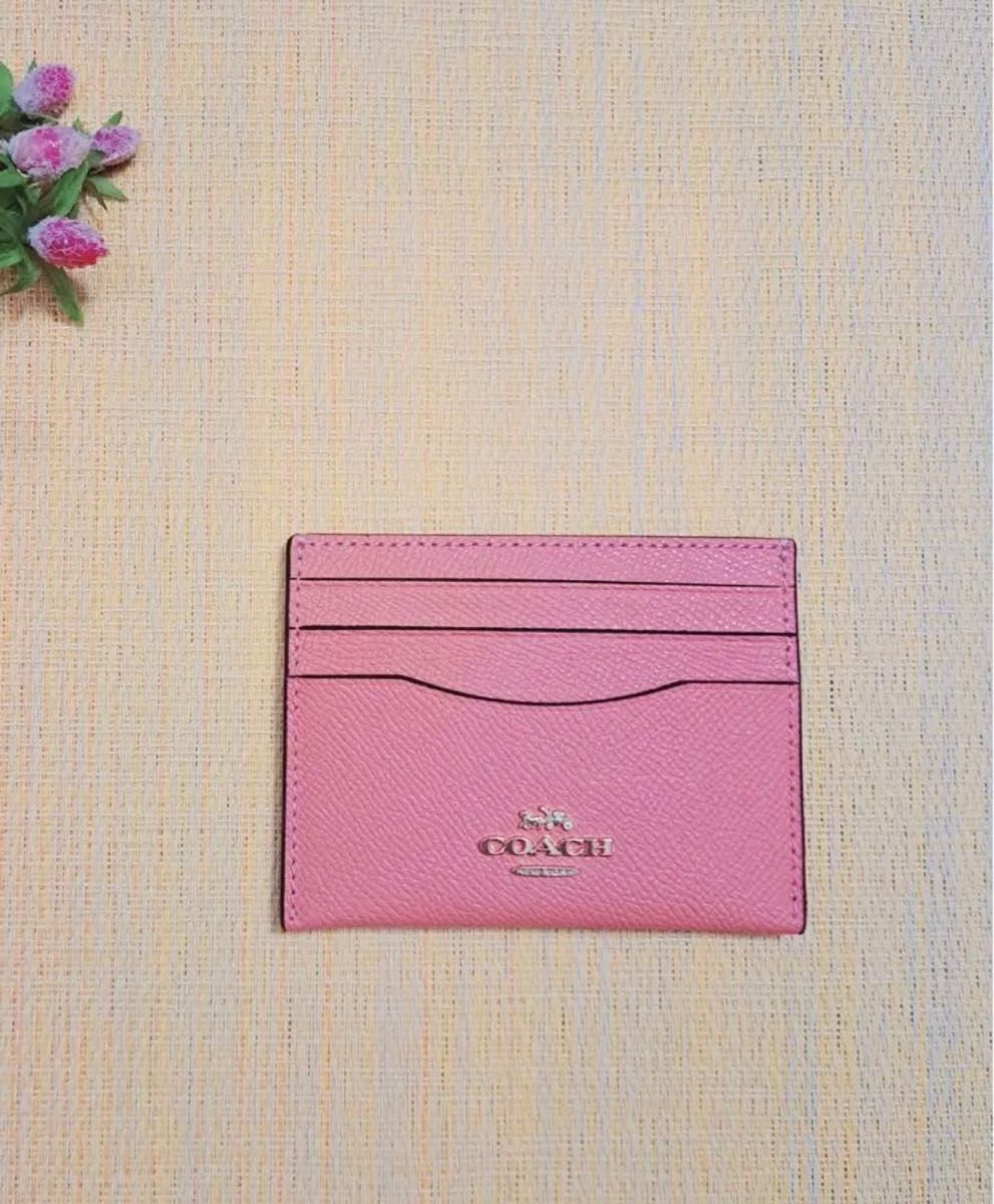 COACH カードケース パスケース 新品 未使用 CH ピンク シンプル