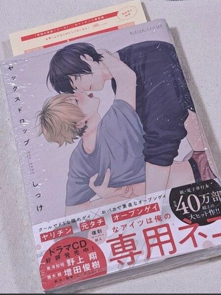 新品未開封　セックスドロップ　しっけ　初回ペーパー　特典　コミック　BL　Jパブリッシング