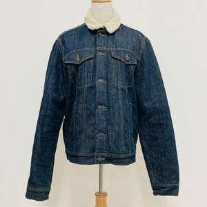 a03015 美品 GAP ギャップ メンズ デニムジャケット 裏ボアGジャン 厚手 M 綿100％ 上質 シンプル 万能 古着 ベーシックカジュアルスタイル