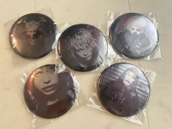 HYDE 大きいバッジ5点セット！ HYGACHA ハイガチャ 缶バッジ 缶バッチ / L'Arc~en~Ciel THE LAST ROCKSTARS