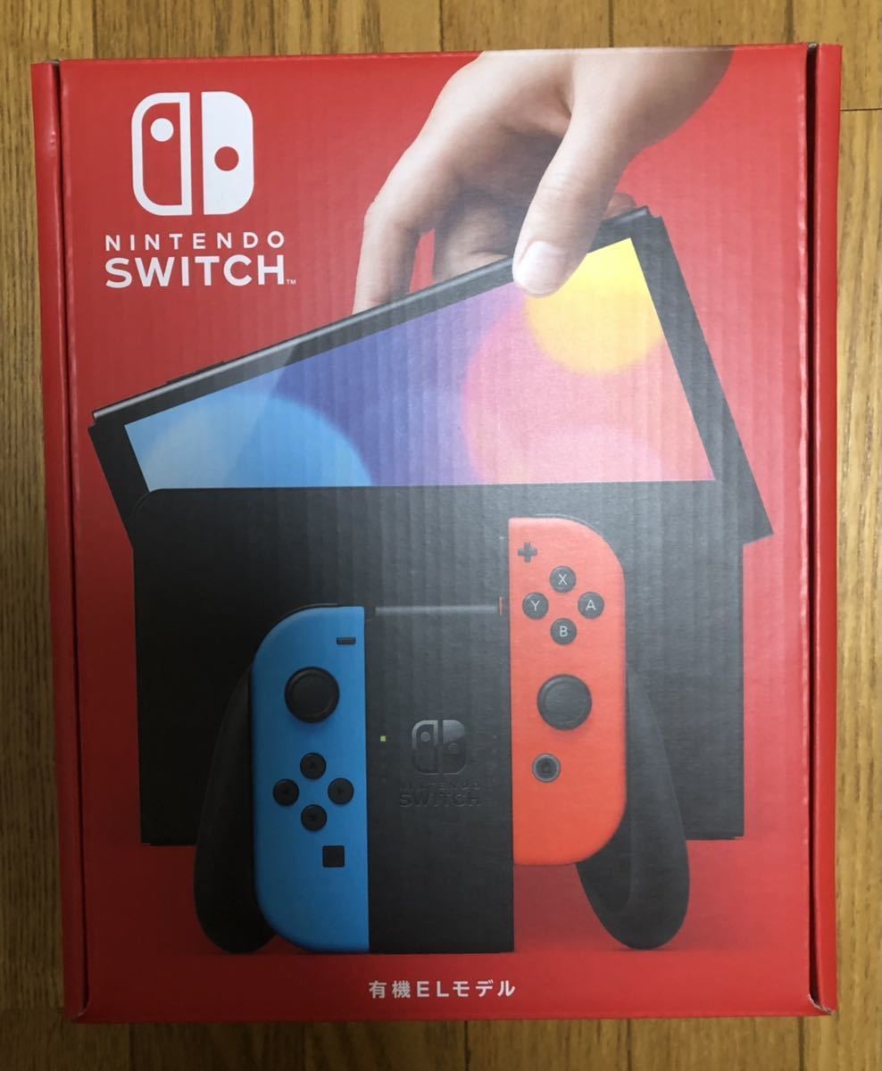 新品未開封品 Nintendo Switch(有機ELモデル) Joy-Con(L) ネオンブルー